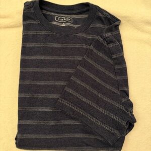 Club Room Men’s Blue white Striped Tee shirt S